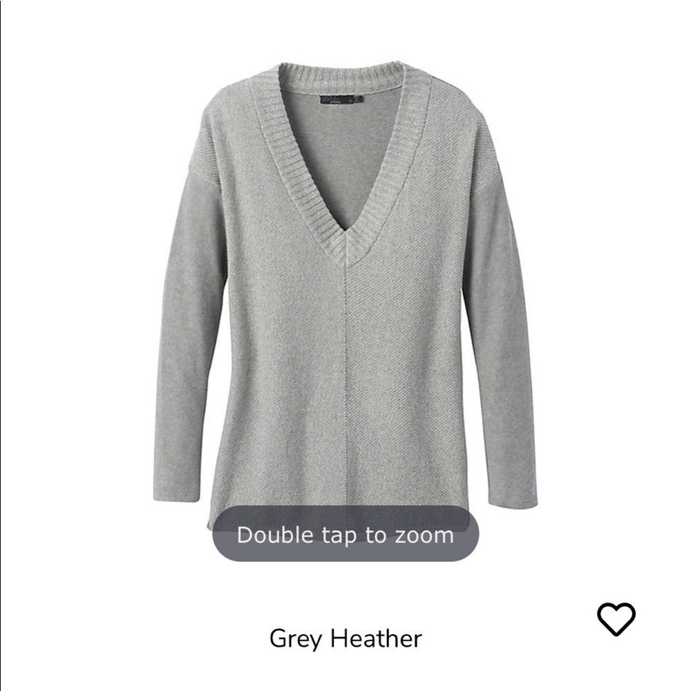 Prana vneck cotton sweater